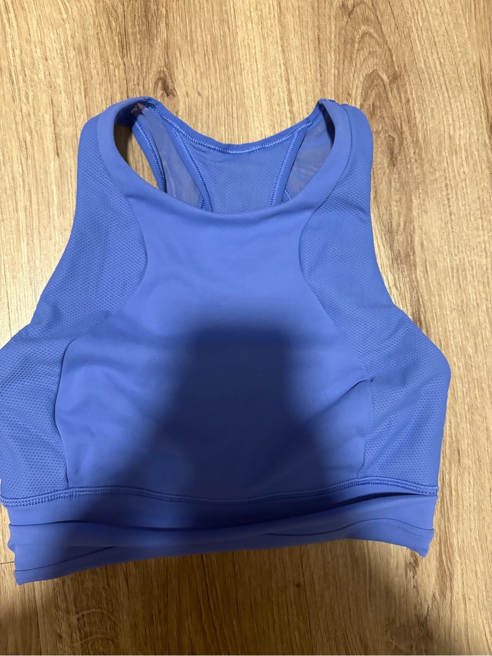 Lululemon High Neck Long Line Sports Bra Blue Size 6